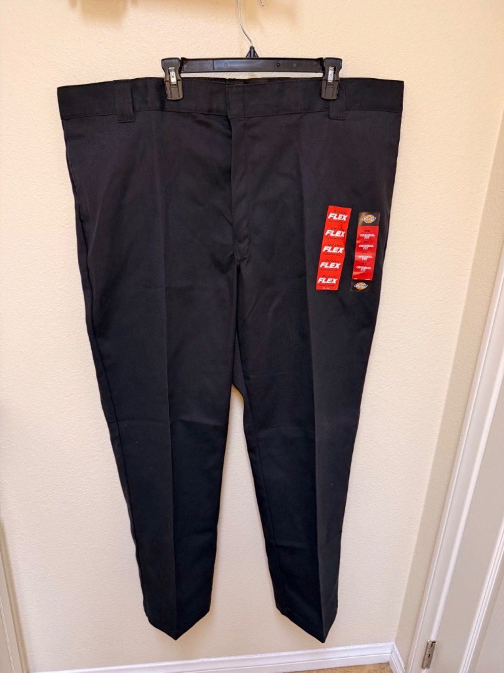 Dickies 874 FLEX Work‎ Pants Mens 48x32 Black NWT Original Fit Durable - Picture 2 of 5